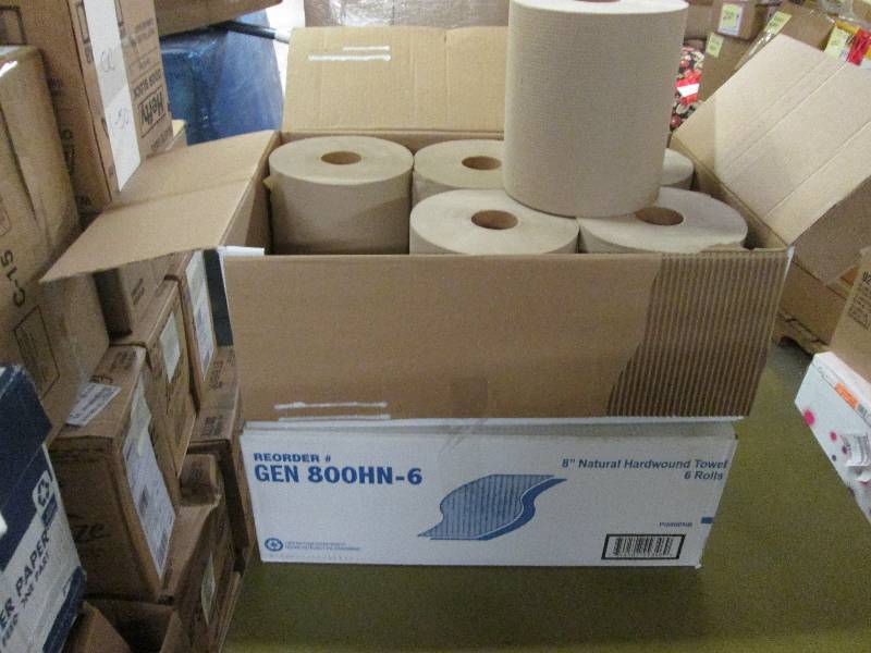 lot 102 image: 2 Cases of 6 rolls each 8 inch Natu...