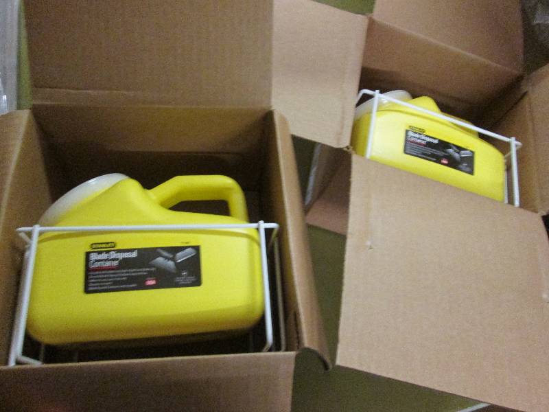 lot 106 image: Lot of 2 Stanley Blade Disposal Con...