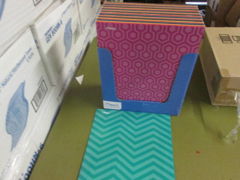 lot 149 image: Box of 48 Mead MultiColored Folders...