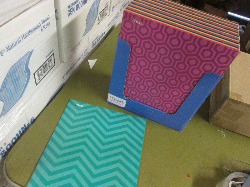 lot 152 image: Box of 48 Mead MultiColored Folders...