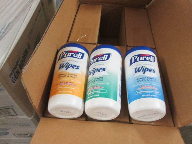lot 162 image: Case of 6-3pk of purell Hand Saniti...