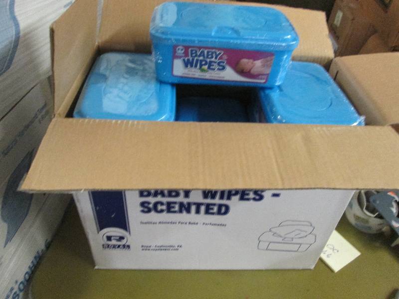 lot 166 image: Case of 12 Baby Wipes 80pk...