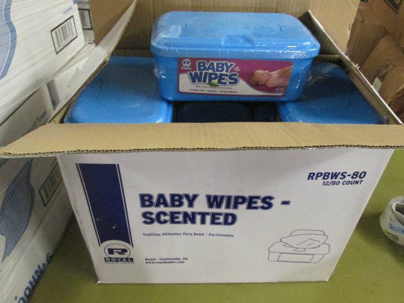 lot 167 image: Case of 12 Baby Wipes 80pk...