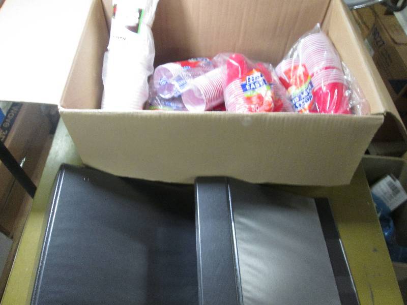 lot 186 image: 2 each 5 inch D Binders, 6 Sleeves ...