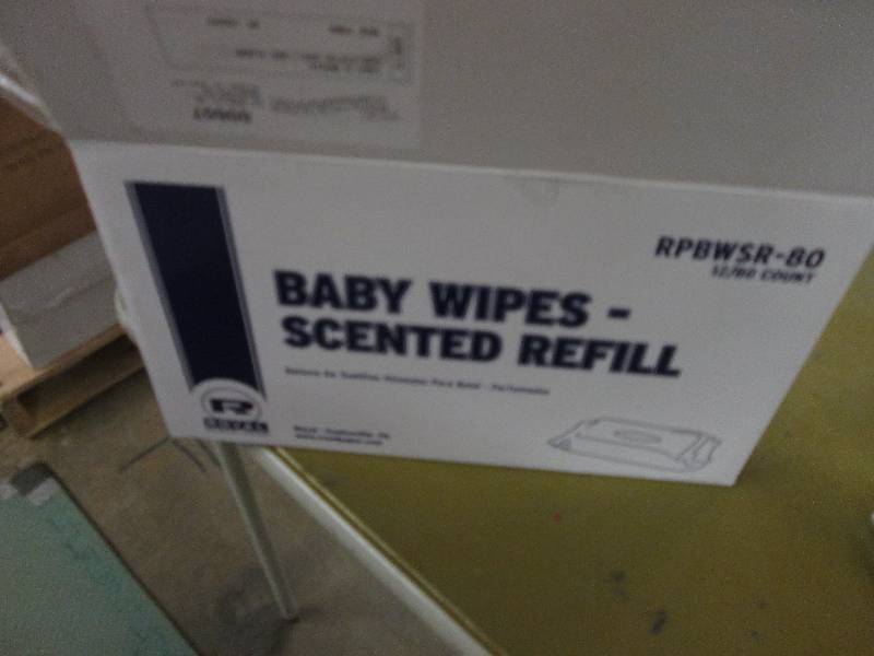 lot 195 image: Cases of Baby Wipes Scented Refills...