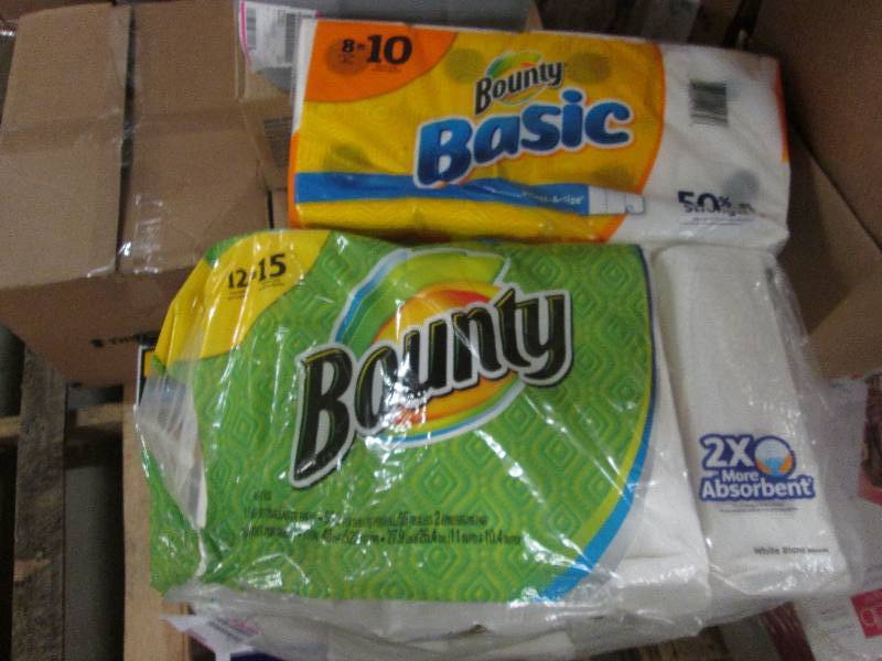 lot 198 image: 1 case Bounty 2X 12 rolls open pk, ...