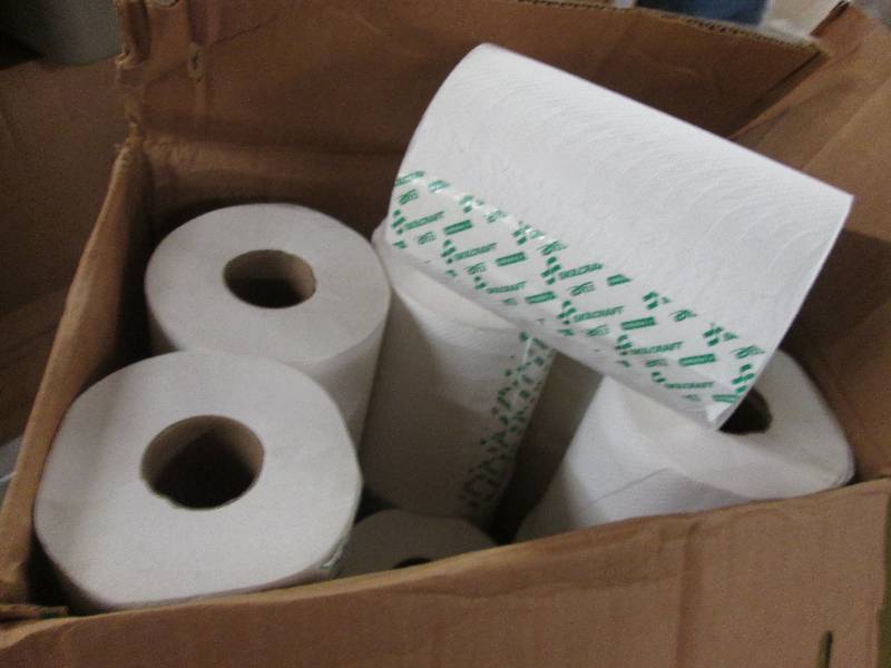 lot 200 image: Case Of Skilcraft White Roll Towel ...