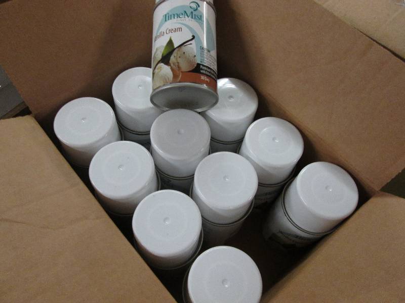 lot 202 image: Case of 12 Time Mist Vanilla Cream ...