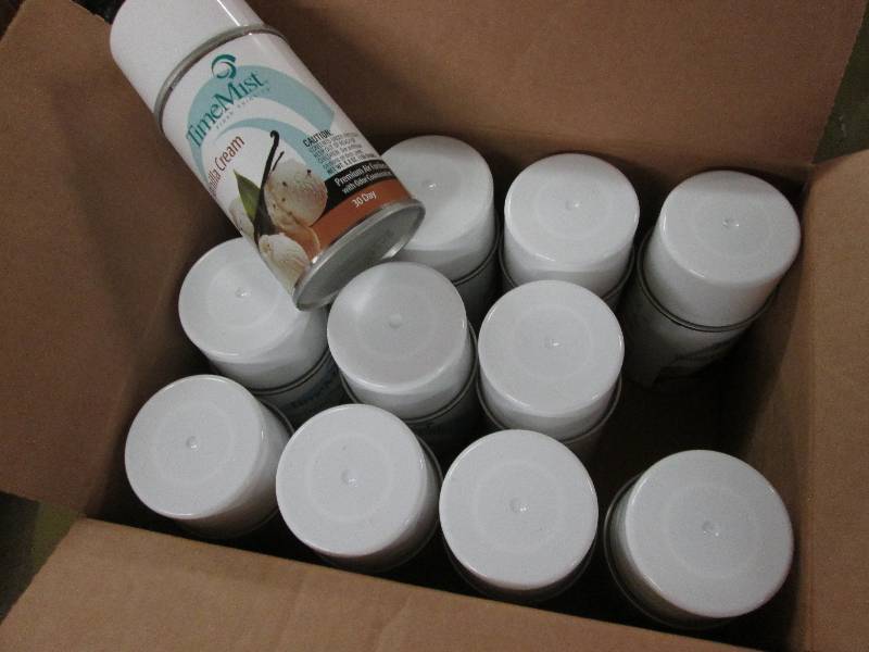 lot 203 image: Case of 12 Time Mist Vanilla Cream ...