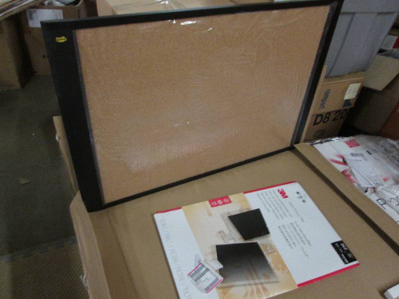 lot 218 image: 3M Cork Board 2x3 ft, 24 inch Priva...