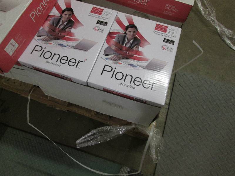 lot 239 image: Case of 10 Reams Pioneer 22 lb Mult...