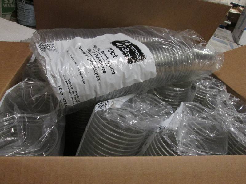 lot 298 image: Case of 700 Clear 16 oz Drink Cups...
