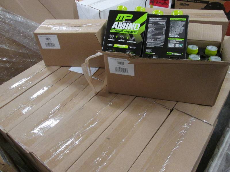 lot 308 image: 8 Cases 12 bottles per case Amino m...