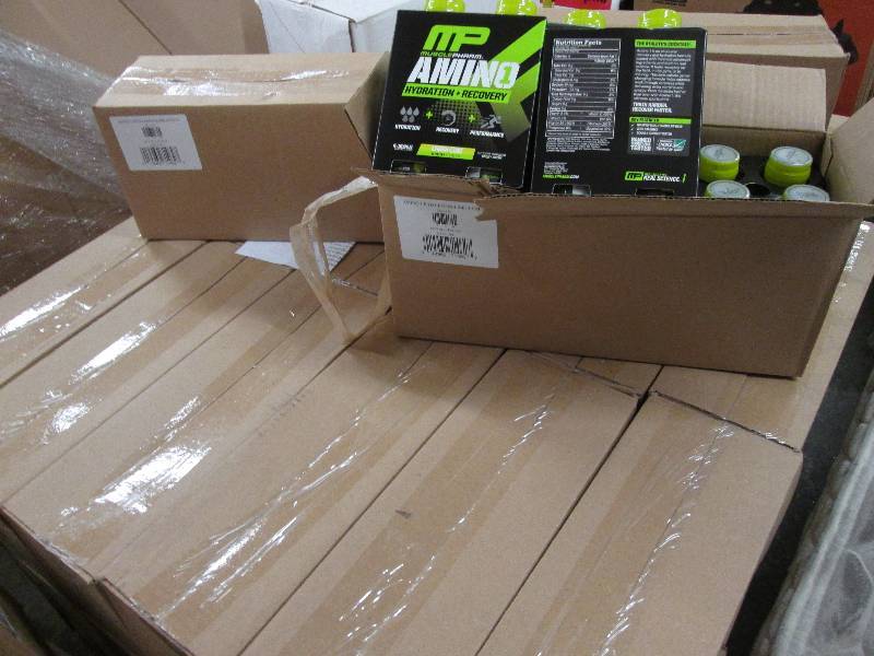 lot 312 image: 8 Cases 12 bottles per case Amino m...