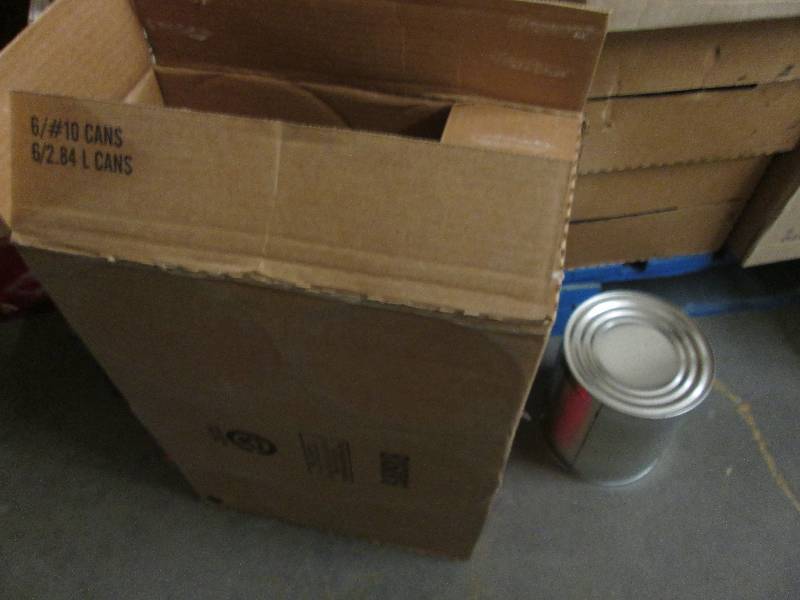 lot 327 image: 5 Cases of  10 pound cans of coctai...