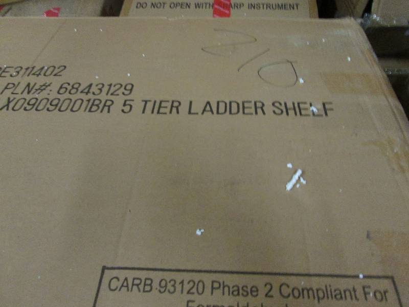 lot 411 image: Ladder Shelf open box Retail $149.9...
