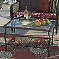 lot 419 image: Resin Wicker Coffee Table open box,...