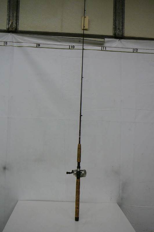 lot 25 image: Muskie Rod & Reel 6600 Abu Garcia Reel, Fenwick Medium Heavy Action 66