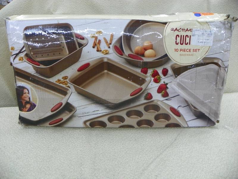 lot 286 image: Rachael Ray Cucina 10 Piece Set of bakeware