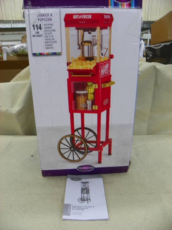 lot 476 image: Nostalgia Popcorn Cart, 45 tall