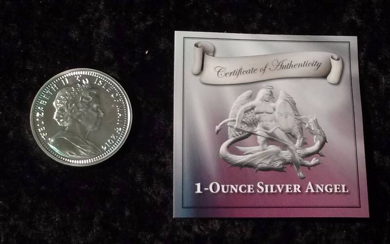 1-Ounce Silver Angel Token, .999 Silver, COA Included