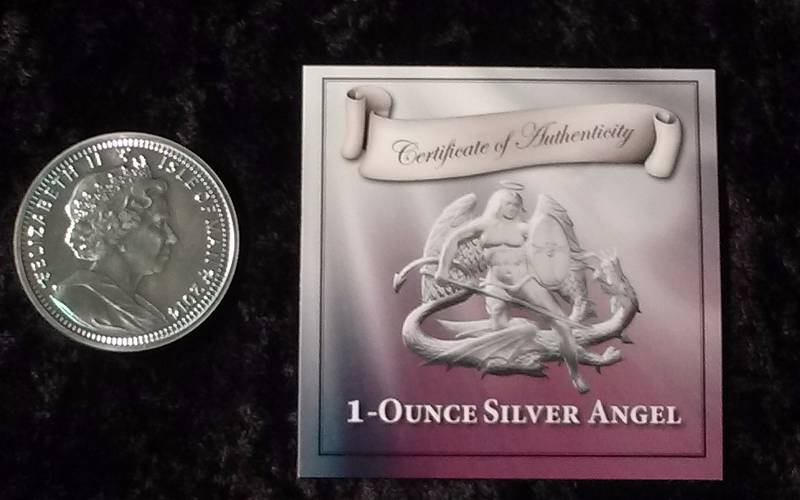 1-Ounce Silver Angel Token, .999 Silver, COA Included