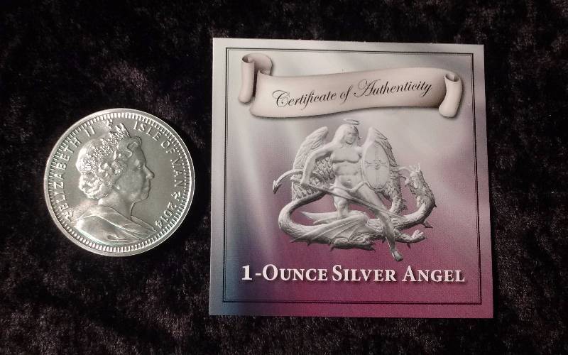 1-Ounce Silver Angel Token, .999 Silver, COA Included