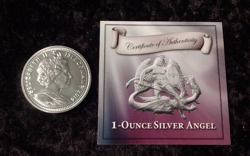 1-Ounce Silver Angel Token, .999 Silver, COA Included