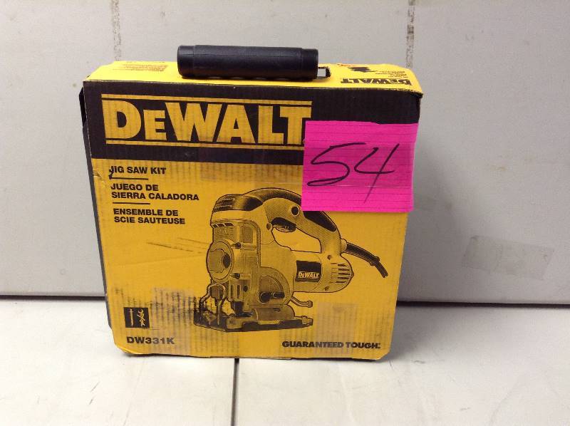 lot 54 image: DeWalt DW331 Jigsaw Never used