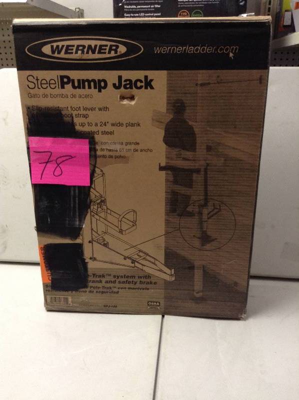 lot 78 image: Werner Steel Pump Jack System New