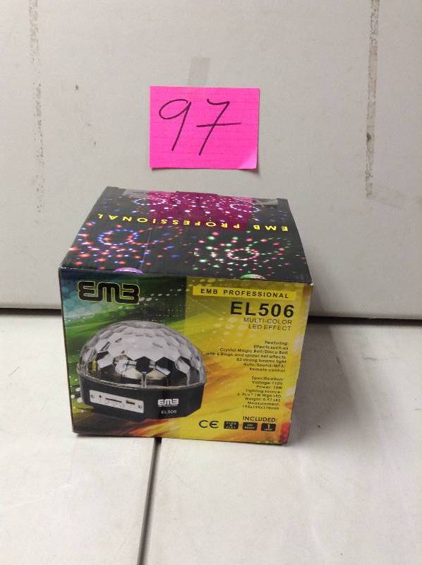 lot 97 image: EM3 EL506 Multicolor LED Light Effect