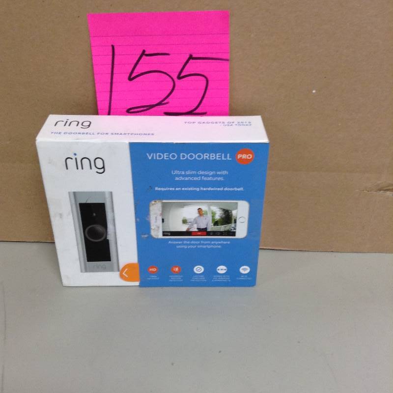 lot 155 image: Ring Video Doorbell Pro never used