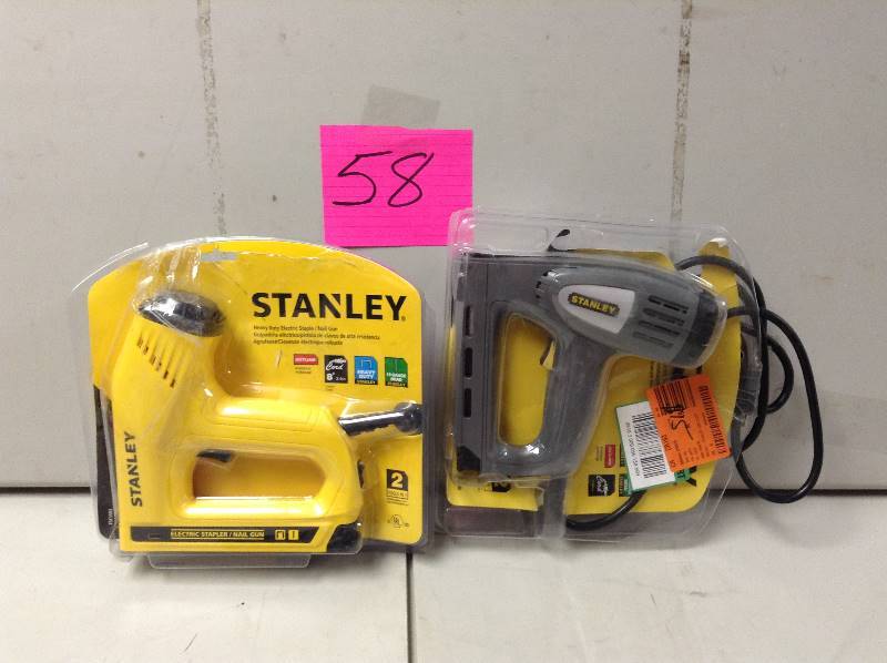 lot 58 image: Lot of 2 Stanley Electric Staplers