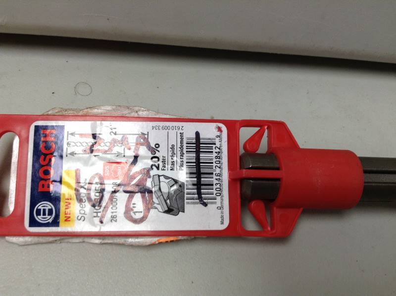 lot 65 image: Bosch SDS-max Speed-X Carbide Rotary Hammer Drill Bit for Concrete Drilling 1