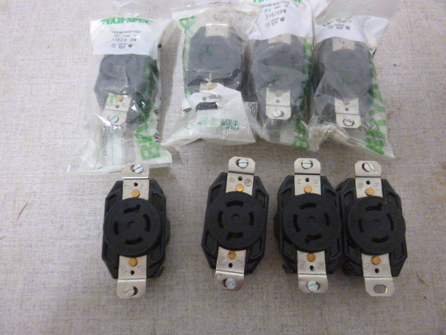 8 New Bryant Tech Spec Locking Receptacles