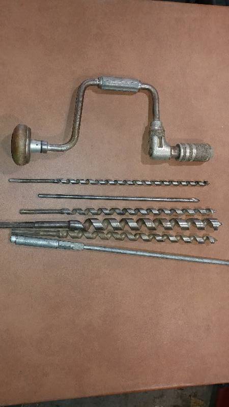 lot 31 image: Hand Drill and Bits