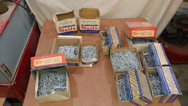 lot 98 image: Big Aluminum Nail Lot