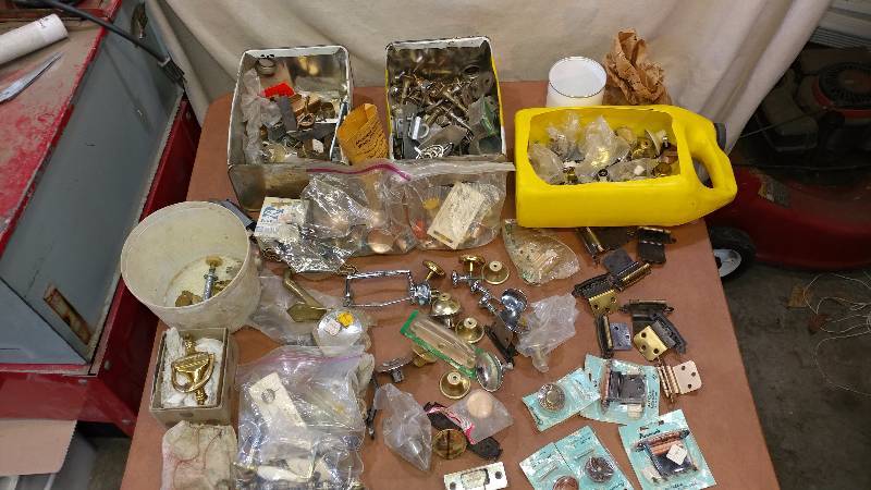 lot 133 image: Various Door and Cabinet Hardware
