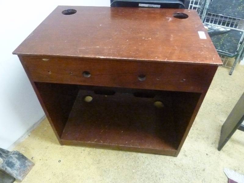 lot 665 image: Storage UnitWood Counter
