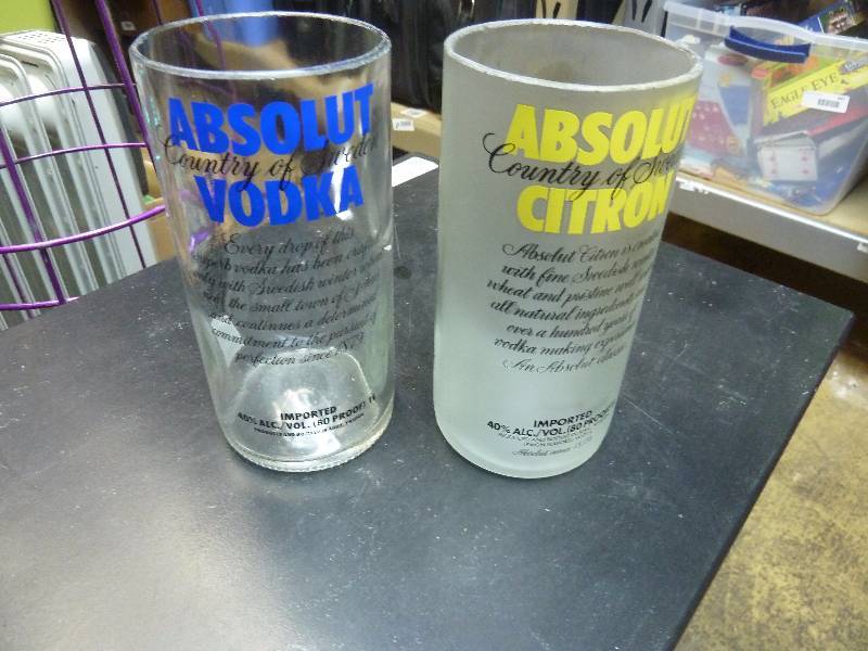 lot 549 image: Absolute Vodka Vases