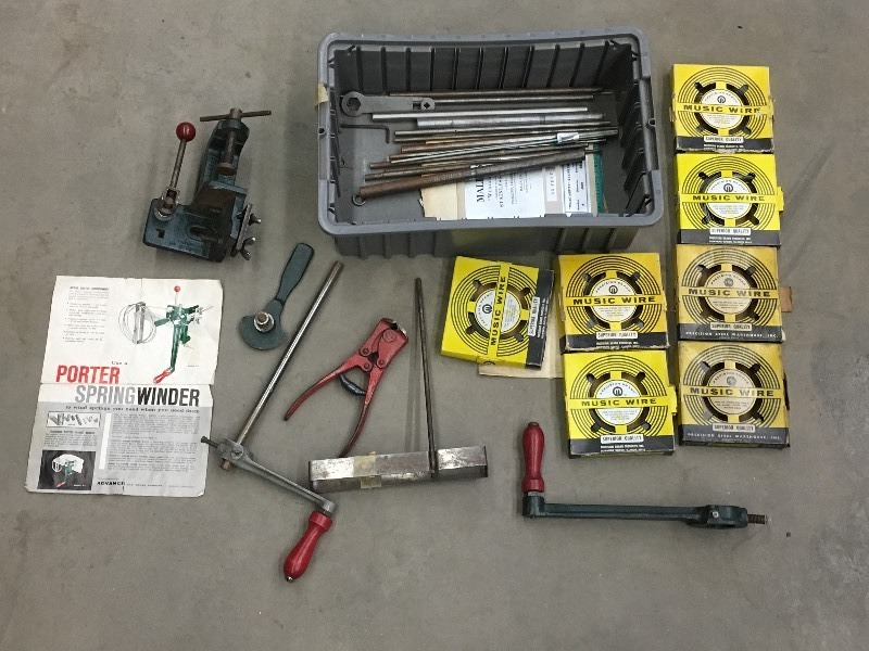 lot 41 image: Spring Winder Tools & Music Wire