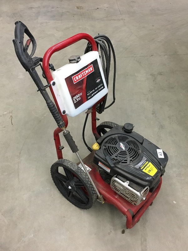 lot 63 image: Craftsman Pressure Washer