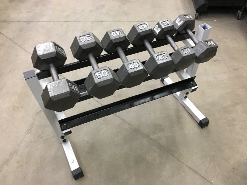 lot 74 image: Dumbell Weight Rack