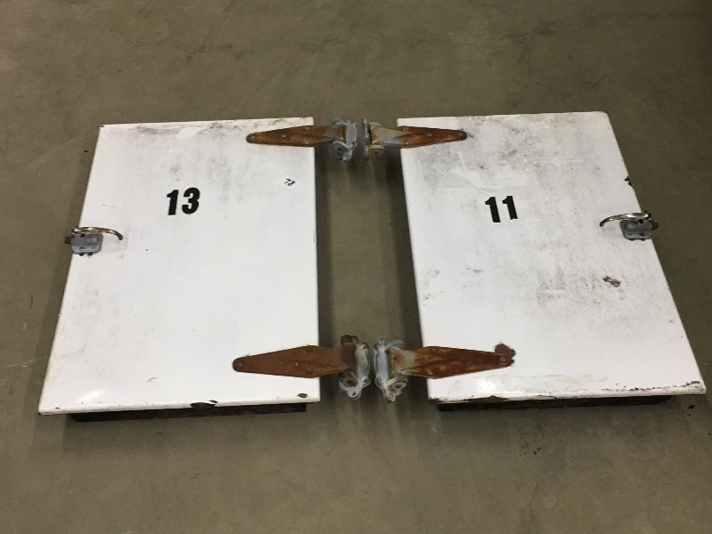 lot 78 image: Vintage Freezer Doors