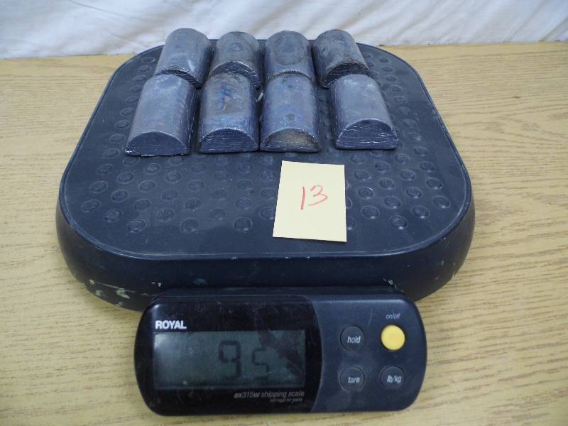 lot 13 image: 9.5 Pounds of Lead