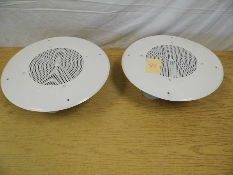 lot 42 image: Pair of Ceiling Mount Speakers