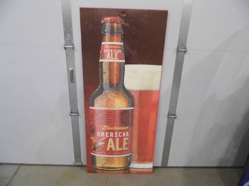 lot 70 image: Budweiser America Ale Sign - Cinnabon Sign