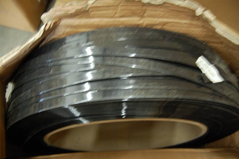58 x 4200L x .035 Thick Black Polyester Strapping Roll