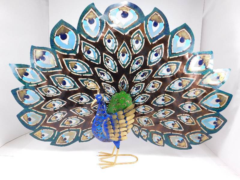 Metal Peacock Figurine