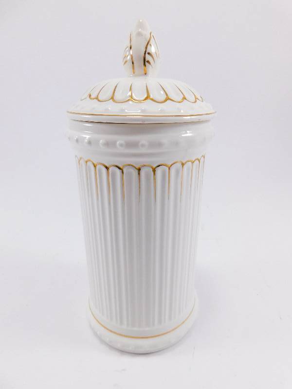 Vintage Enesco (Japan) Ceramic Cylindrical Canister with Lid